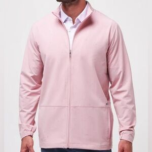 TravisMathew Heather Blush Going Off Full-Zip Jacket 1MAA118 Golf Pink